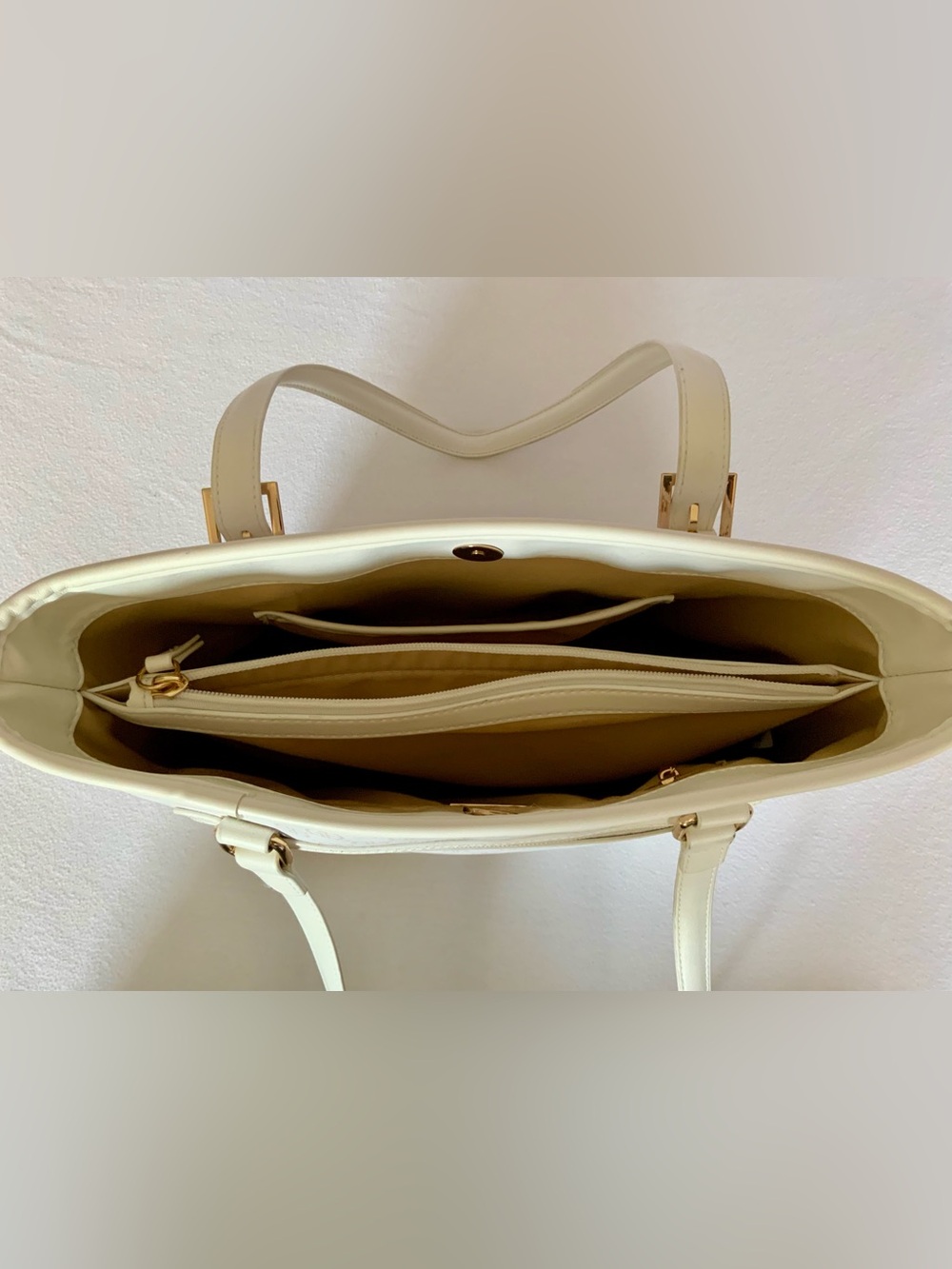 Giani Bernini Floral Signature Tote Shoulder Bag White Multicolor - Picture 4 of 16